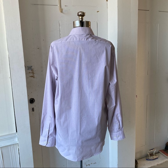 Van Heusen Red & Blue Check Reg Fit Wrinkle Free Button Up Shirt - Picture 2 of 12